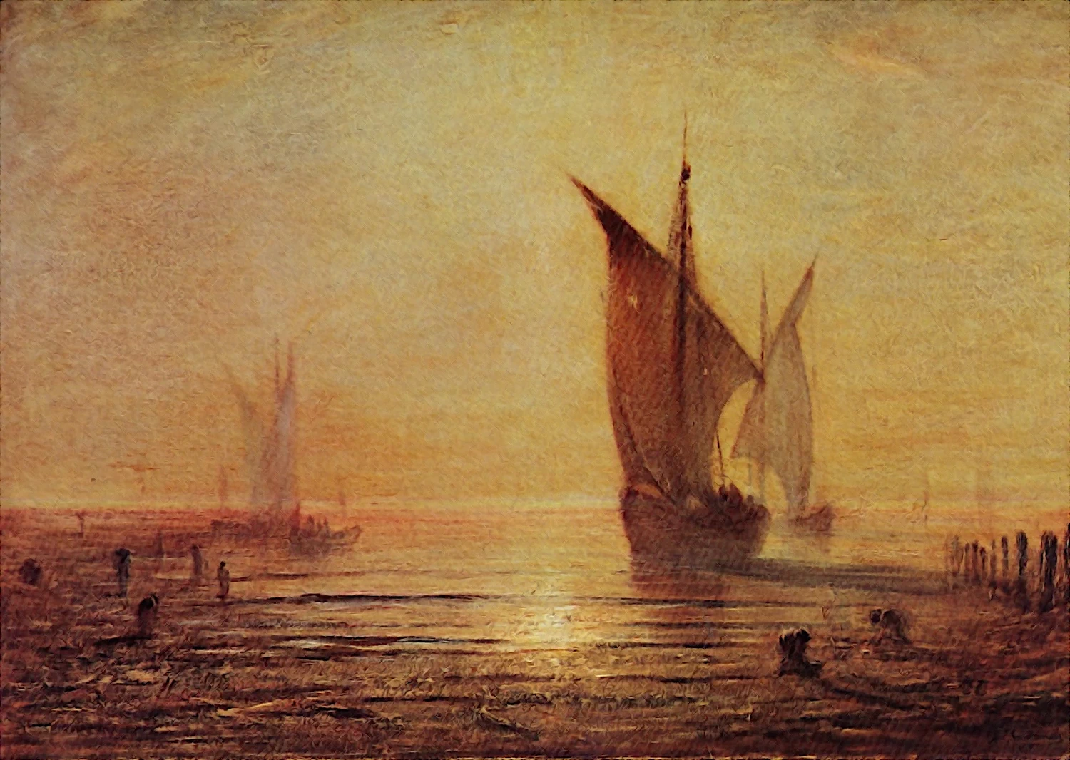 Bassa marea, 1880